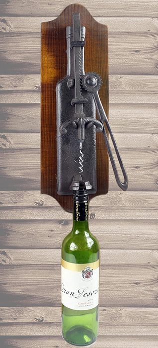 Cast Iron Bottle Opener With Board